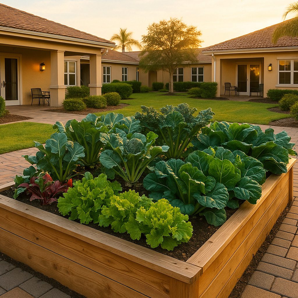 Urban abundance gardens at treatment center facility. Treatment Center Gardens | Urban Abundance Florida